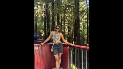 ಕ್ಯಾಲಿಫೋರ್ನಿಯಾ ಪ್ರವಾಸದಲ್ಲಿ ಯುವ ಬೆಡಗಿ ಸಪ್ತಮಿ ಗೌಡ ಮೋಜು‌ ಮಸ್ತಿ