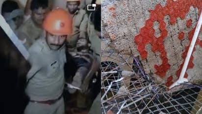 വീട് പൊളിക്കവേ കോൺക്രീറ്റ് മേൽക്കൂരയ്ക്കടിയിൽ കാൽ കുടുങ്ങി; അതിഥി തൊഴിലാളിക്ക് രക്ഷകരായി ഫയർഫോഴ്സ്