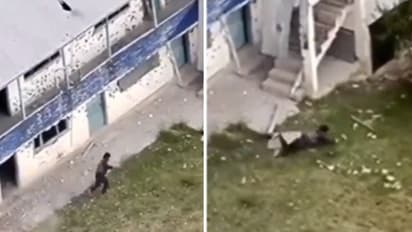 Baramulla encounter: Dramatic video shows one of the three terrorists gunned down amid escape attempt (WATCH)