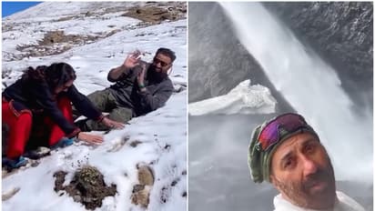 Sunny Deol shares vacation glimpses with family; enjoys jalebis in the snow - WATCH