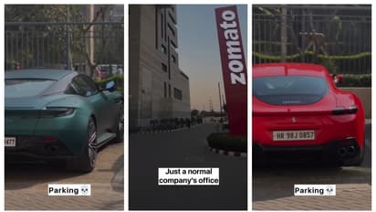 'എന്‍റെ ആറ് രൂപ'; പോർഷെ മുതൽ ബിഎംഡബ്ല്യു വരെ പാർക്ക് ചെയ്തിരിക്കുന്ന സൊമാറ്റോ ഓഫീസ്; വീഡിയോ വൈറൽ