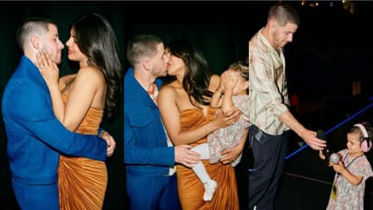 Priyanka Chopra KISSES Nick Jonas as daughter Malti Marie closes her eyes; check adorable pictures [PHOTOS]