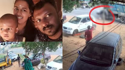 ഗുണ്ടല്പേട്ട് അപകടം; നടുക്കുന്ന സിസിടിവി ദൃശ്യങ്ങള് പുറത്ത്; ബൈക്കിൽ ലോറി ഇടിച്ചിട്ടും മുന്നോട്ട് പാഞ്ഞു