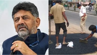ശരിയാക്കിയില്ലെങ്കില് 'ശരിയാക്കും'; ഡി കെ കണ്ണുരുട്ടി, ബെംഗളൂരു നഗരത്തിലെ റോഡുകളിൽ 6000 കുഴികൾ നികത്തി