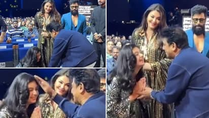 WATCH: Aishwarya Rai's daughter Aaradhya touches legendary Shiva Rajkumar's feet, fans say, "Sanskari daughter