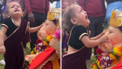 ಈ ಬಾಲೆಯ ಅಳು ಕೇಳಿ ಎದ್ದು ಬಂದನಾ ಗಣಪ ? ಮುಗ್ದ ಪ್ರೀತಿಗೆ ಕರಗಿತು ನೆಟ್ಟಿಗರ ಮನ