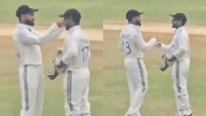 നിനക്ക് ചേരുന്നത് ഈ സണ്ഗ്ലാസാണ്; സെഞ്ചുറിക്ക് പിന്നാലെ റിഷഭ് പന്തിന് കോലിയുടെ പ്രത്യേക സമ്മാനം - വീഡിയോ