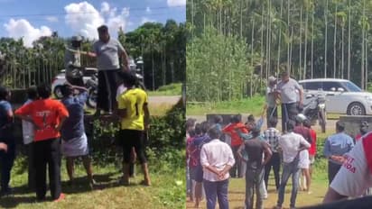 ഫുട്ബോൾ കളിക്കിടെ തർക്കം; മകനെ ചുവപ്പ് കാർഡ് നൽകി പുറത്താക്കി, വടിവാൾ വീശി അച്ഛന്റെ ഭീഷണി, പിന്നാല അറസ്റ്റ്