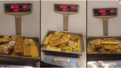  മൂന്ന് പെട്ടികളിലായി 100 കിലോ സ്വർണം, ഒരു പെട്ടിയിൽ പണം; വിമാനത്താവളത്തിൽ വൻ സ്വർണവേട്ട