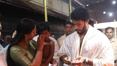 ಕುಟುಂಬ ಸಮೇತರಾಗಿ ಧರ್ಮಸ್ಥಳ ಮಂಜುನಾಥ, ಕುಕ್ಕೆ ಸುಬ್ರಹ್ಮಣ್ಯ ದರ್ಶನ ಪಡೆದ ನಿಖಿಲ್ ಕುಮಾರಸ್ವಾಮಿ