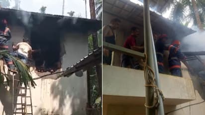 തേങ്ങാക്കൂടക്ക് തീപ്പിടിച്ചു, ആകെയുണ്ടായിരുന്ന ആറായിരം തേങ്ങയിൽ രണ്ടായിരത്തോളം കത്തിനശിച്ചു