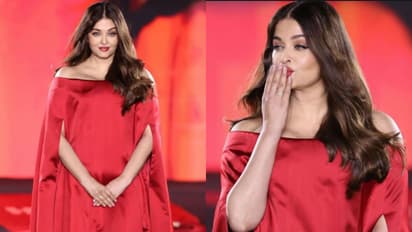Paris Fashion Week 2024: Aishwarya Rai Bachchan walks the ramp in red handmade crimson Mossi gown