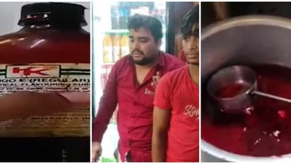 മരുന്ന് കുപ്പി പോലെയൊന്ന്, ജ്യൂസിൽ കലക്കുന്ന ആ കെമിക്കലെന്ത്; ഉടമ പറഞ്ഞിട്ടെന്ന് തൊഴിലാളികൾ, അറസ്റ്റ്