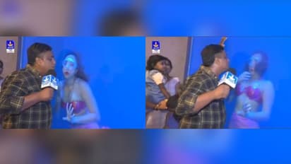 'Hum log bhi enjoy kar sakte hai': Bihar journalist 'kisses' mermaid in Dubai; netizens are embarrassed| WATCH