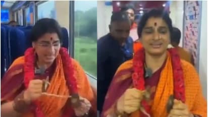 വന്ദേഭാരത് ട്രെയിനിൽ ഭജനയുമായി ബിജെപി നേതാവ്; വീഡിയോ വൈറലായതിന് പിന്നാലെ വിവാദം