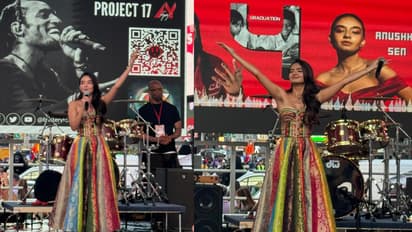 Anushka Sen shines as the first Indian artist to perform live at Times Square, New York