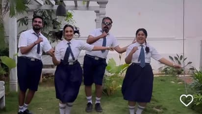 ಯೂನಿಫಾರ್ಮ್ ಧರಿಸಿ  ದರ್ಶನ್ ಹಾಡಿಗೆ  ವೈಷ್ಣವಿ - ಗಗನ್ ಸ್ಟೆಪ್ಸ್, ಬೇಗ ಮದುವೆ ಆಗಿ ಎಂದ ಫ್ಯಾನ್ಸ್ 