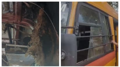 നിലമ്പൂരിൽ സ്കൂൾ ബസിന് തീപിടിച്ചു; ഫയർഫോഴ്സെത്തി തീയണച്ചു; ഒഴിവായത് വൻഅപകടം