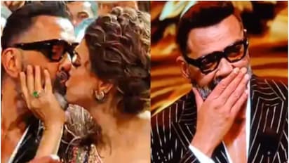 IIFA 2024: Bobby Deol gets emotional as he wins award at Abu Dhabi; wife Tanya kisses him - WATCH