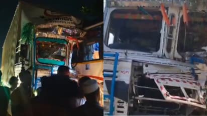 അമിത വേഗതയിലെത്തിയ ബസ് നിർത്തിയിട്ടിരുന്ന ട്രക്കിലിടിച്ചു; ഒൻപത് പേർക്ക് ദാരുണാന്ത്യം