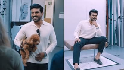 WATCH: Ram Charan and his pet dog Rhyme join Madame Tussauds Singapore family; RRR star shares a video