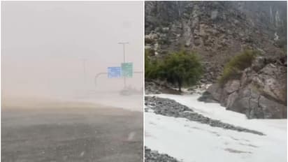 യുഎഇയില് കനത്ത മഴ, ശക്തമായ കാറ്റ്, ആലിപ്പഴ വർഷം; ജാഗ്രതാ മുന്നറിയിപ്പ് നൽകി അധികൃതർ