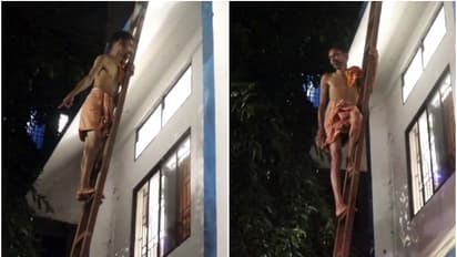 സ്ത്രീകളെ ആക്രമിച്ച കേസിൽ അറസ്റ്റിലായി; നെഞ്ചുവേദനയുമായി ആശുപത്രിയിലേക്ക്, കെട്ടിടത്തിന് മുകളിൽ കയറി പരാക്രമം