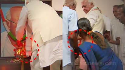 Kerala Governor Arif Mohammed Khan's shawl catches fire while lighting ceremonial lamp in Palakkad