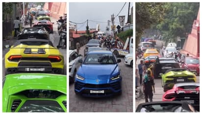 ആള്‍ക്കൂട്ടത്തെ വകഞ്ഞ് മാറ്റി തെരുവിലൂടെ ഇഴഞ്ഞ് നീങ്ങിയത് 71 ലംബോർഗിനികള്‍; വീഡിയോ വൈറൽ 