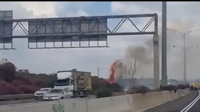 Caught on camera: Hezbollah targets Mossad HQ in Tel Aviv after Israel's ground raids in Lebanon (WATCH)