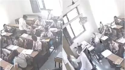 Gujarat SHOCKER! Teacher drags student by hair, bangs his head against wall & brutally thrashes him (WATCH)
