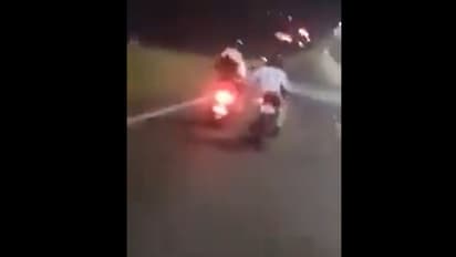 UP SHOCKER! Biker harasses, touches woman inappropriately as he rides past her; video sparks outrage (WATCH)