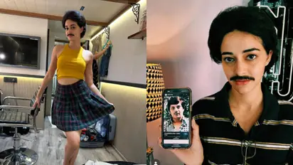 Ananya Panday channels her inner Amol Palekar in latest BTS pictures from 'CTRL' set [PHOTOS]