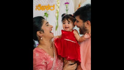 ಕೊನೆಗೂ ಮುದ್ದು ಮಗಳ ಫೋಟೊ ಜೊತೆ ಹೆಸರು ರಿವೀಲ್ ಮಾಡಿದ ನಟಿ ಅದಿತಿ ಪ್ರಭುದೇವ…  