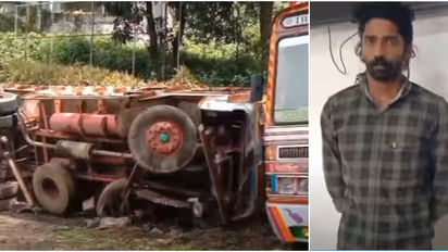 ലോറി നിർത്തി ചായ കുടിയ്ക്കാനായി ഡ്രൈവർ പുറത്തിറങ്ങി, ലോറിയുമായി യുവാവ് മുങ്ങി, ലോറി മറിഞ്ഞു!