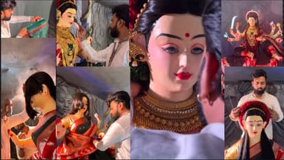  ದುರ್ಗಾಮಾತೆಗೆ ನವ ವಧುವಿನಂತೆ ಶೃಂಗಾರ ಮಾಡಿದ ಮೇಕಪ್ ಆರ್ಟಿಸ್ಟ್: ವೀಡಿಯೋ ಸಖತ್ ವೈರಲ್