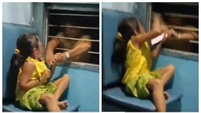 ട്രെയിനിന്‍റെ ജനലിലൂടെ കുട്ടിയുടെ കൈയിൽ നിന്നും ഫോൺ തട്ടിയെടുക്കുന്ന വീഡിയോ വൈറൽ 