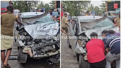 'ചോരക്കുഴി'യിൽ വീണ്ടും അപകടം, കാര്‍ നിയന്ത്രണം വിട്ട് ടൂറിസ്റ്റ് ബസിൽ ഇടിച്ചു; മുത്തച്ഛനും കൊച്ചുമകളും മരിച്ചു