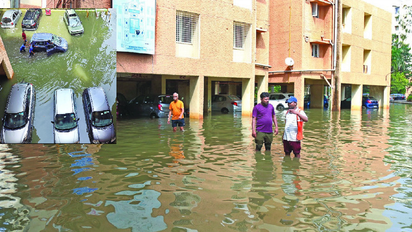 Bengaluru rains: Yelahanka apartment surrounded by water, over 600 bikes submerged