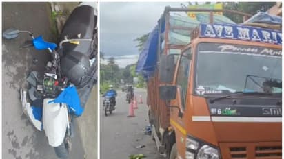 കിളിമാനൂരിൽ നിർത്തിയിട്ടിരുന്ന മിനിലോറിക്ക് പിന്നിൽ ഇരുചക്ര വാഹനം ഇടിച്ച് രണ്ട് പേർ മരിച്ചു