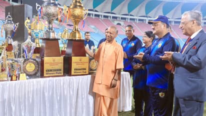 UP Chief Minister Yogi Adityanath inaugurates the 36th All India Advocate Cricket Tournament at Ekana Stadium