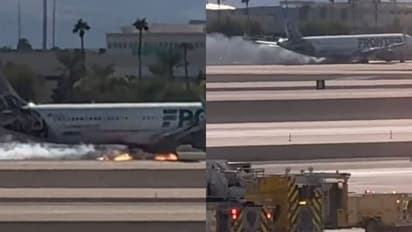 অল্পের জন্য রক্ষা পেল ১৯০ জন বিমানযাত্রী, অবতরণের সময় বিমানের নীচে আগুন এবং ধোঁয়া