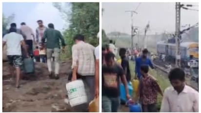 ഡീസലുമായി പോയ ഗുഡ്സ് ട്രെയിന്‍ പാളം തെറ്റി, ഒഴുകിപ്പരന്ന ഡീസൽ ശേഖരിക്കാന്‍ പാഞ്ഞടുത്ത് ജനക്കൂട്ടം; വീഡിയോ വൈറൽ