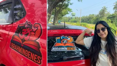 Bengaluru CEO Anuradha Tiwari reinforces 'Brahmin genes' stance with controversial car stickers