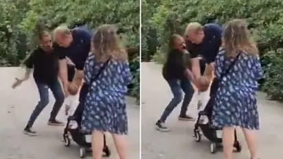 SHOCKING! Angry man yells at tourist couple, slaps their baby in Barcelona; viral video sparks outrage (WATCH)