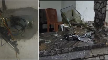 അക്വേറിയം പൊട്ടിത്തെറിച്ചു, തൂണിലെ ടൈലുകള് തകര്ന്നു, വയറിങ് കത്തിനശിച്ചു; കുടുംബം രക്ഷപ്പെട്ടത് തലനാരിഴക്ക്