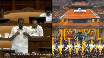 തൃശൂർ പൂരം കലക്കൽ; 'പൂരപ്പറമ്പിൽ സംഘർഷം ഉണ്ടായപ്പോൾ രക്ഷകനായി ആക്ഷൻ ഹീറോ വന്നു', സഭയിൽ അടിയന്തര പ്രമേയ ചർച്ച