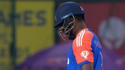 ആദ്യം മടങ്ങിയത് സഞ്ജു, പിന്നാലെ അഭിഷേകും സൂര്യകുമാറും, ബംഗ്ലാദേശിനെതിരെ പവര് പ്ലേയില് ഇന്ത്യക്ക് തകര്ച്ച