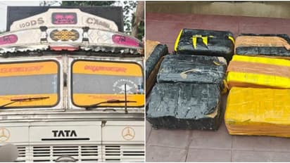 ചെക്പോസ്റ്റിൽ പരിശോധന, ലോറിയുടെ രഹസ്യ അറയിൽ നിന്ന് 8 പാക്കറ്റുകളിലായി 80000 യാബ ഗുളികകൾ പിടികൂടി, വില 24 കോടി