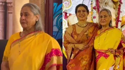 WATCH: Jaya Bachchan visits Durga Puja pandal ahead of Amitabh Bachchan's birthday
